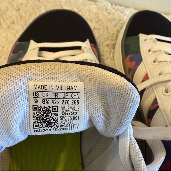 Adidas Originals Men's Daily 3.0 Camo Cloud White Core Black Skateboard SB - Picture 11 of 12